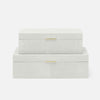 Kiraz Faux Shagreen Box - Set of 2