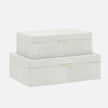 Kiraz Faux Shagreen Box - Set of 2