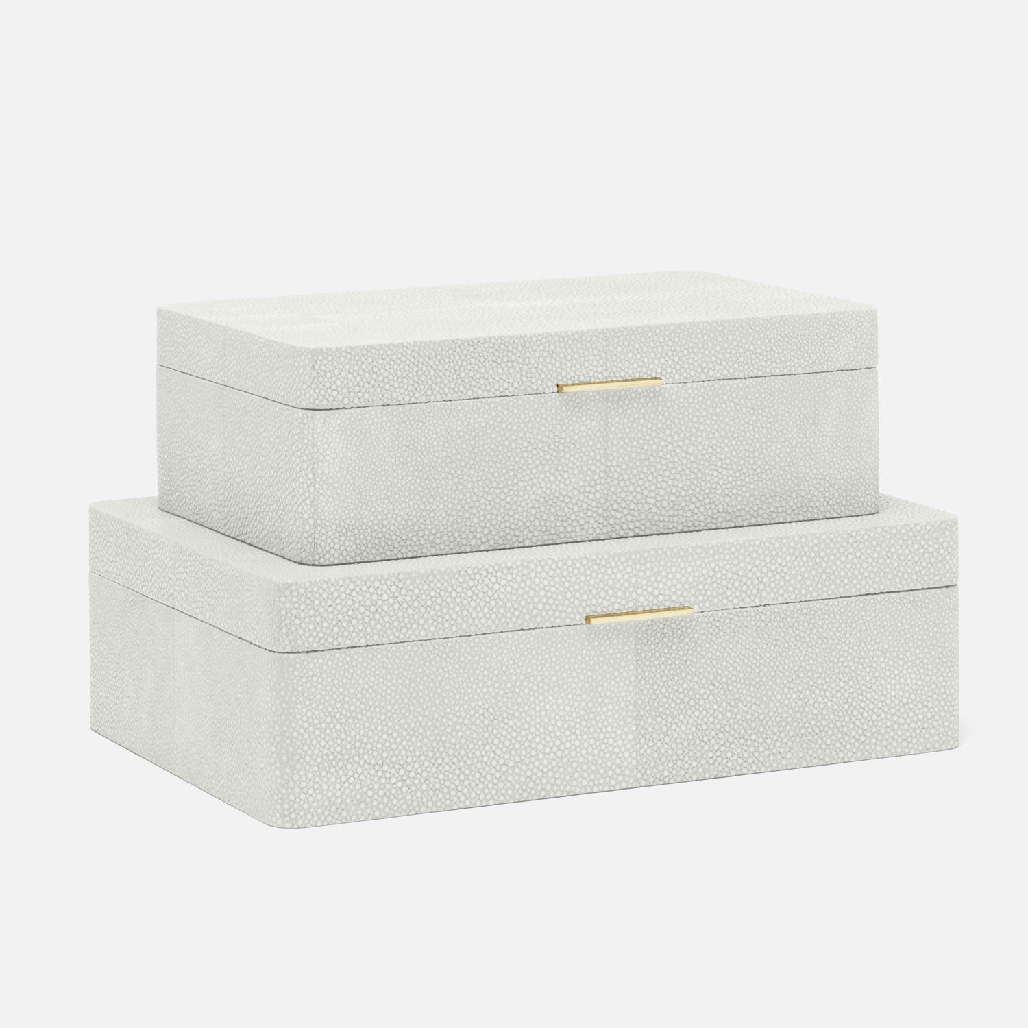 Kiraz Faux Shagreen Box - Set of 2
