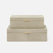 Kiraz Faux Shagreen Box - Set of 2