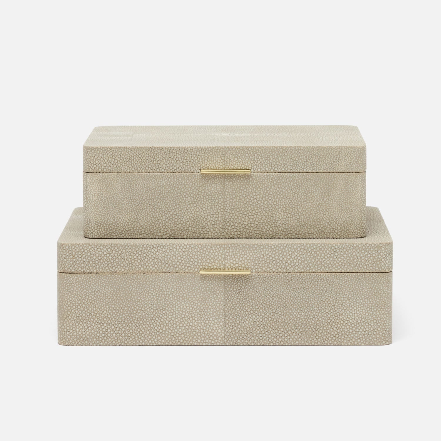 Kiraz Faux Shagreen Box - Set of 2