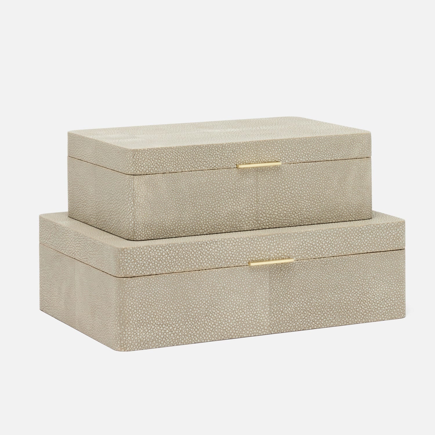 Kiraz Faux Shagreen Box - Set of 2
