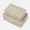 Kiraz Faux Shagreen Box - Set of 2