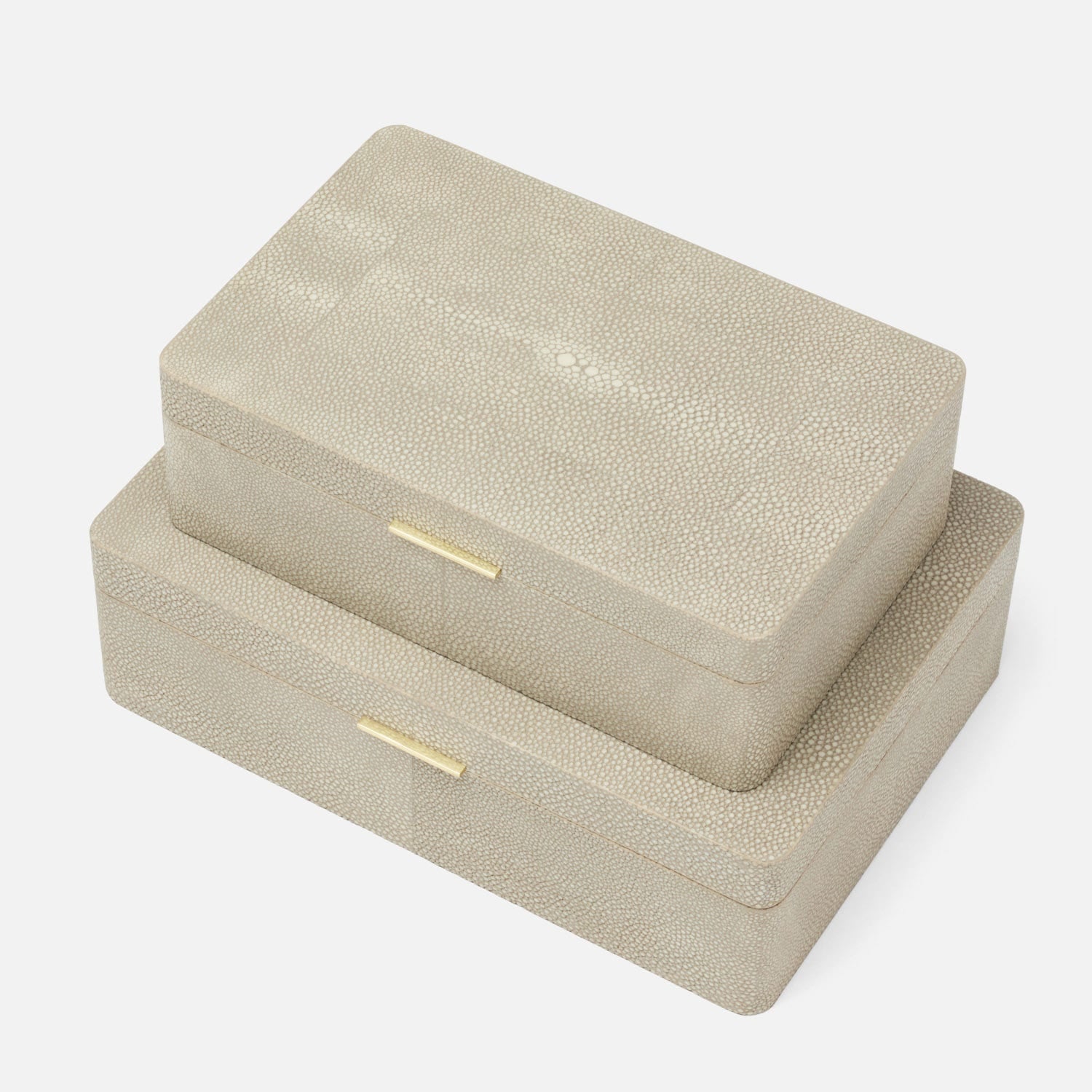 Kiraz Faux Shagreen Box - Set of 2