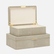 Kiraz Faux Shagreen Box - Set of 2