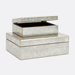 Lark Woodgrain Mirror Box - Set of 2
