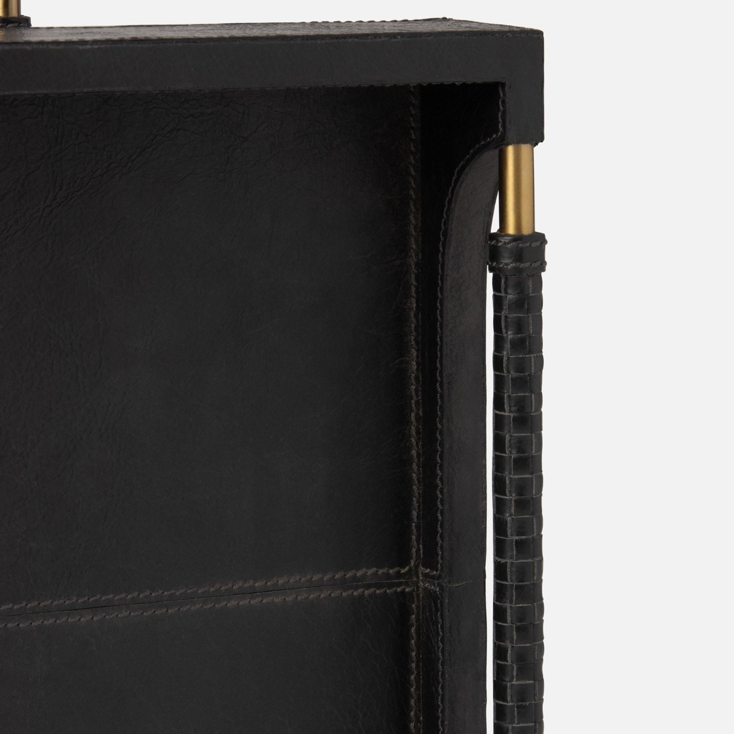 Lenora Leather Tray - Set of 2