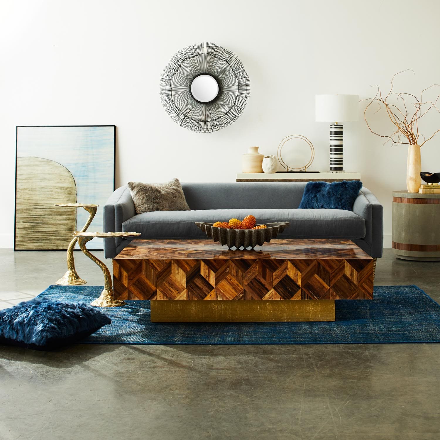 Lily Decorative Fur Pillow