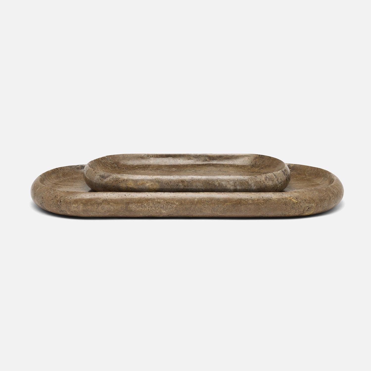 Malka Travertine Tray - Set of 2