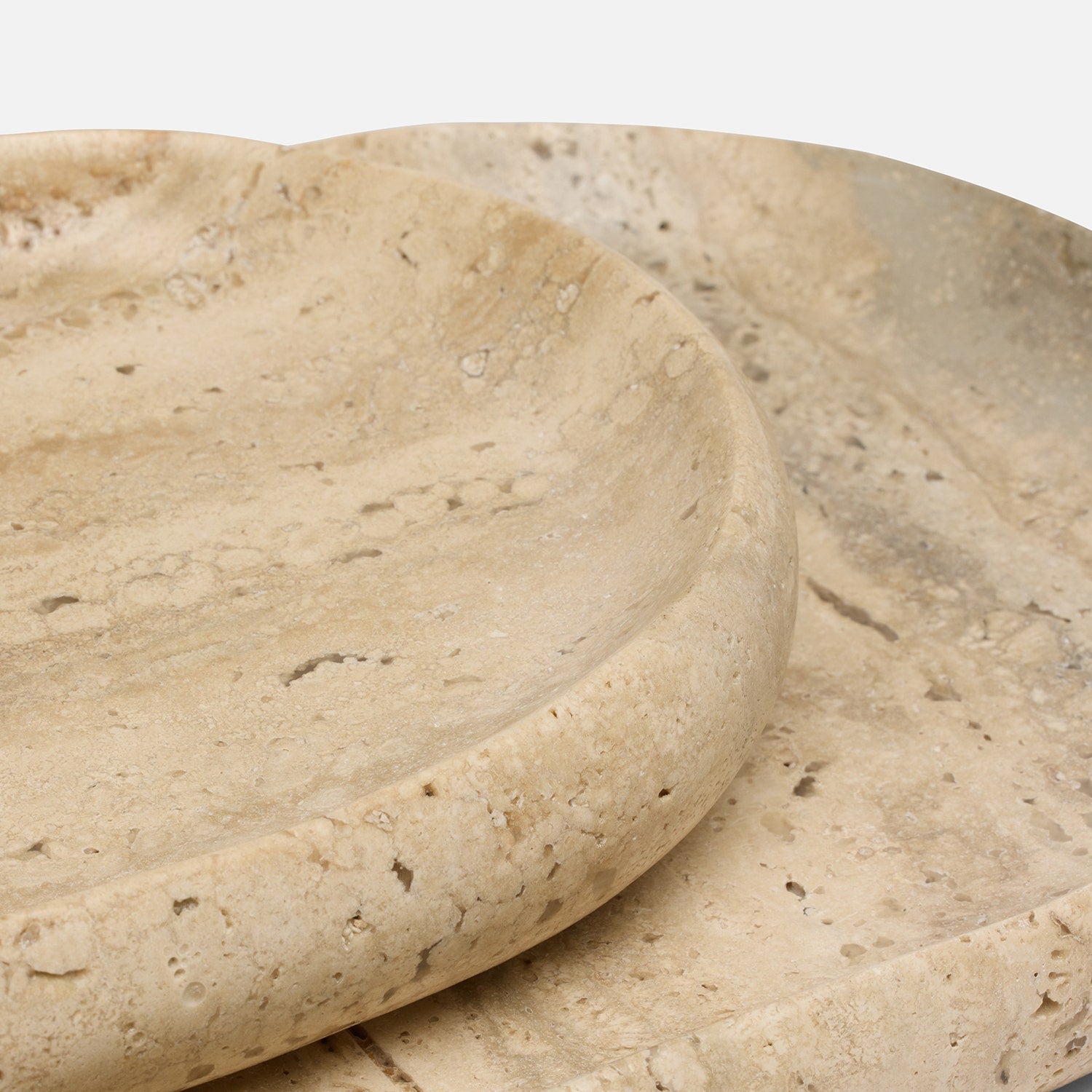 Malka Travertine Tray - Set of 2