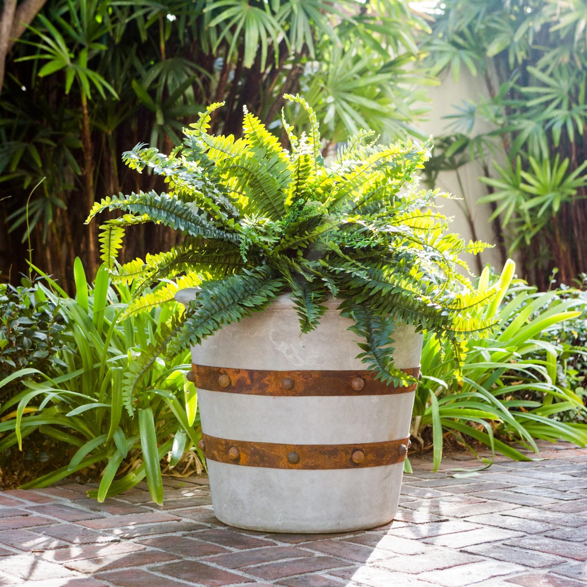 Made Goods Rorike Lipped Outdoor Concrete Planter