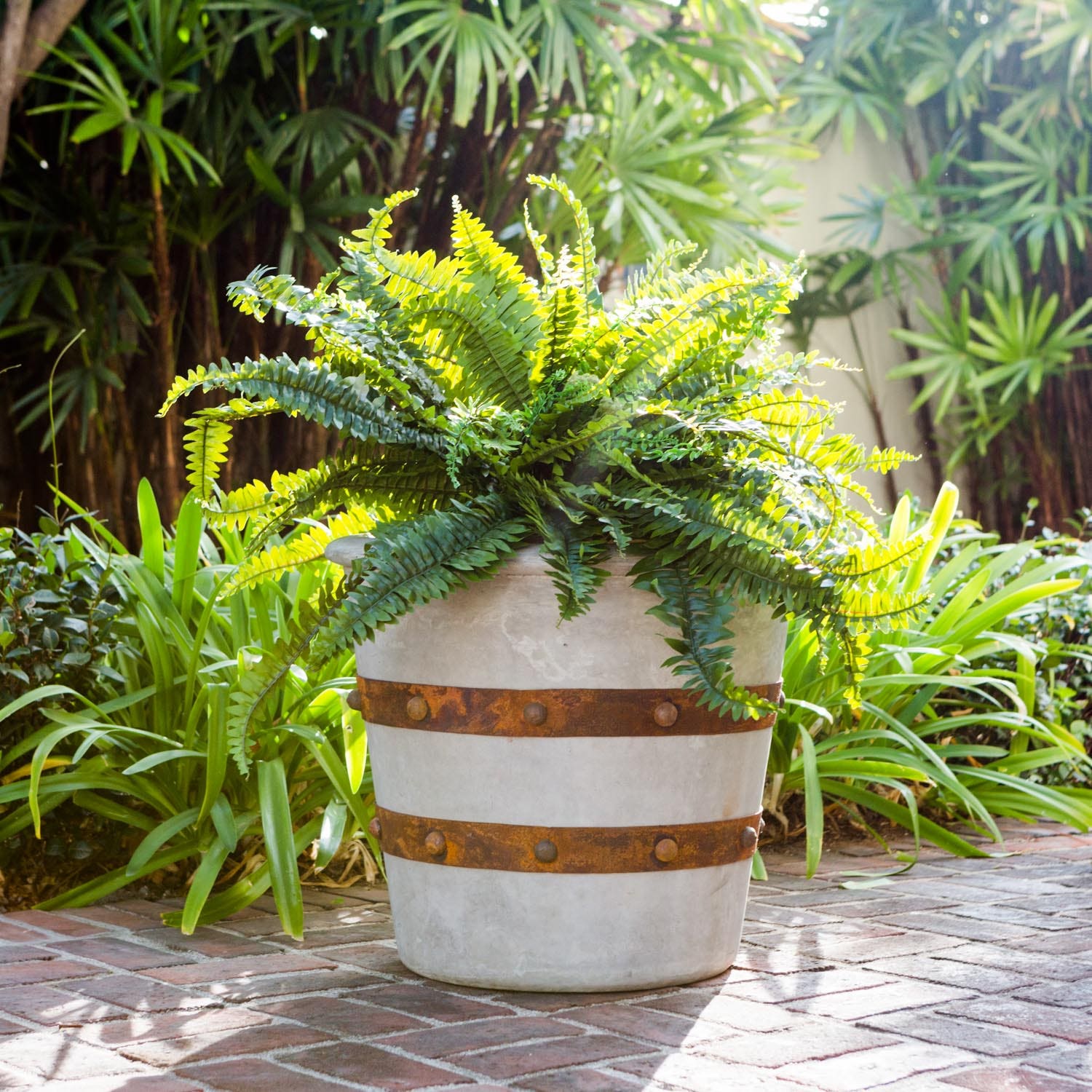 Made Goods Rorike Lipped Outdoor Concrete Planter