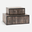 Ruben Etched Horn Box - Set of 2