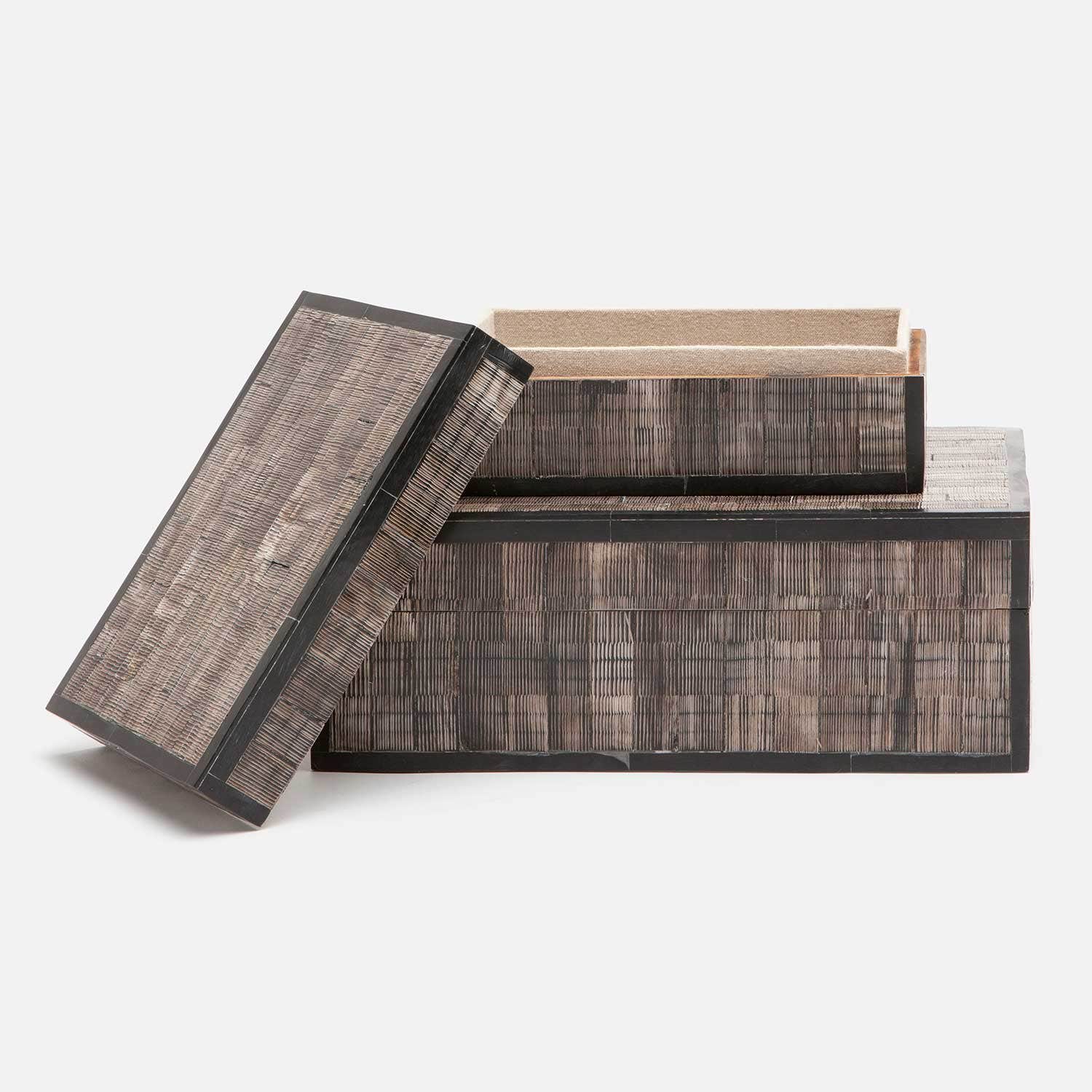 Ruben Etched Horn Box - Set of 2