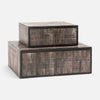 Ruben Etched Horn Box - Set of 2
