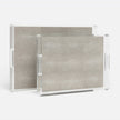 Savra Faux Shagreen Tray - Set of 2