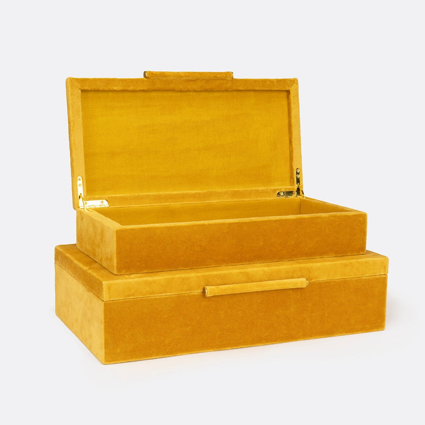 Sinclaire Sophisticated Velvet Storage Box - Set of 2