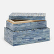 Tage Hand-Carved Bone Box - Set of 2