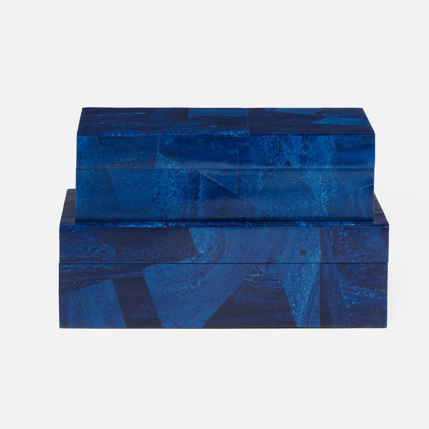 Travis Marbled Resin Box - Set of 2