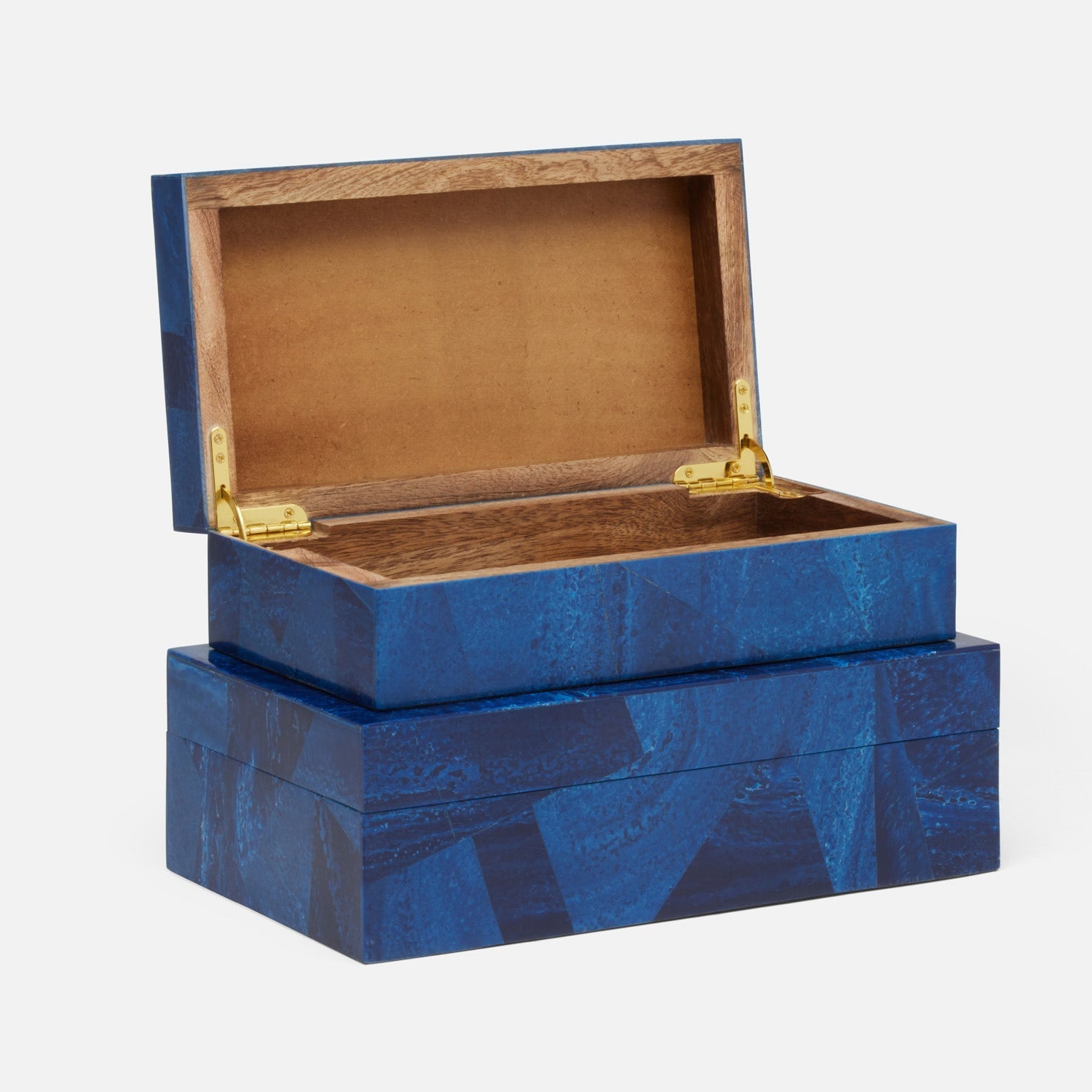 Travis Marbled Resin Box - Set of 2
