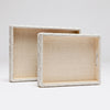 Tytus Raffia & Rope Tray - Set of 2