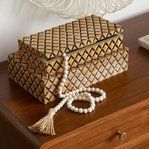 Zion Hair-On-Hide Box - Set of 2