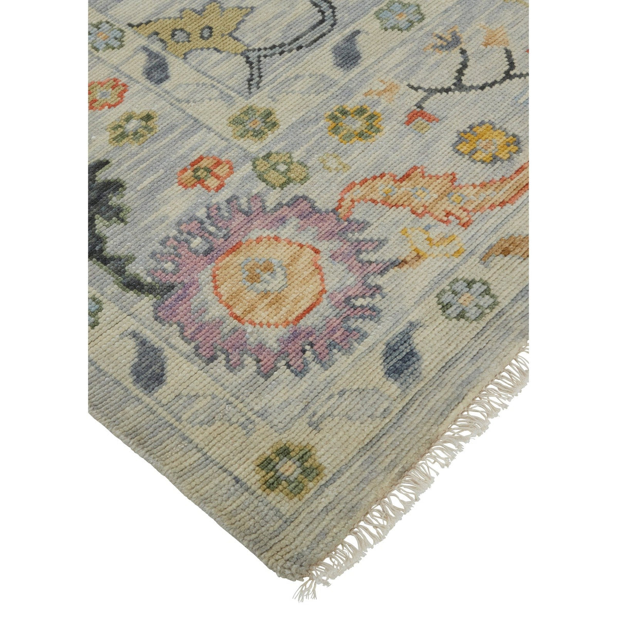 Feizy Karina 6793F Traditional Persian in Gray/Yellow/Red