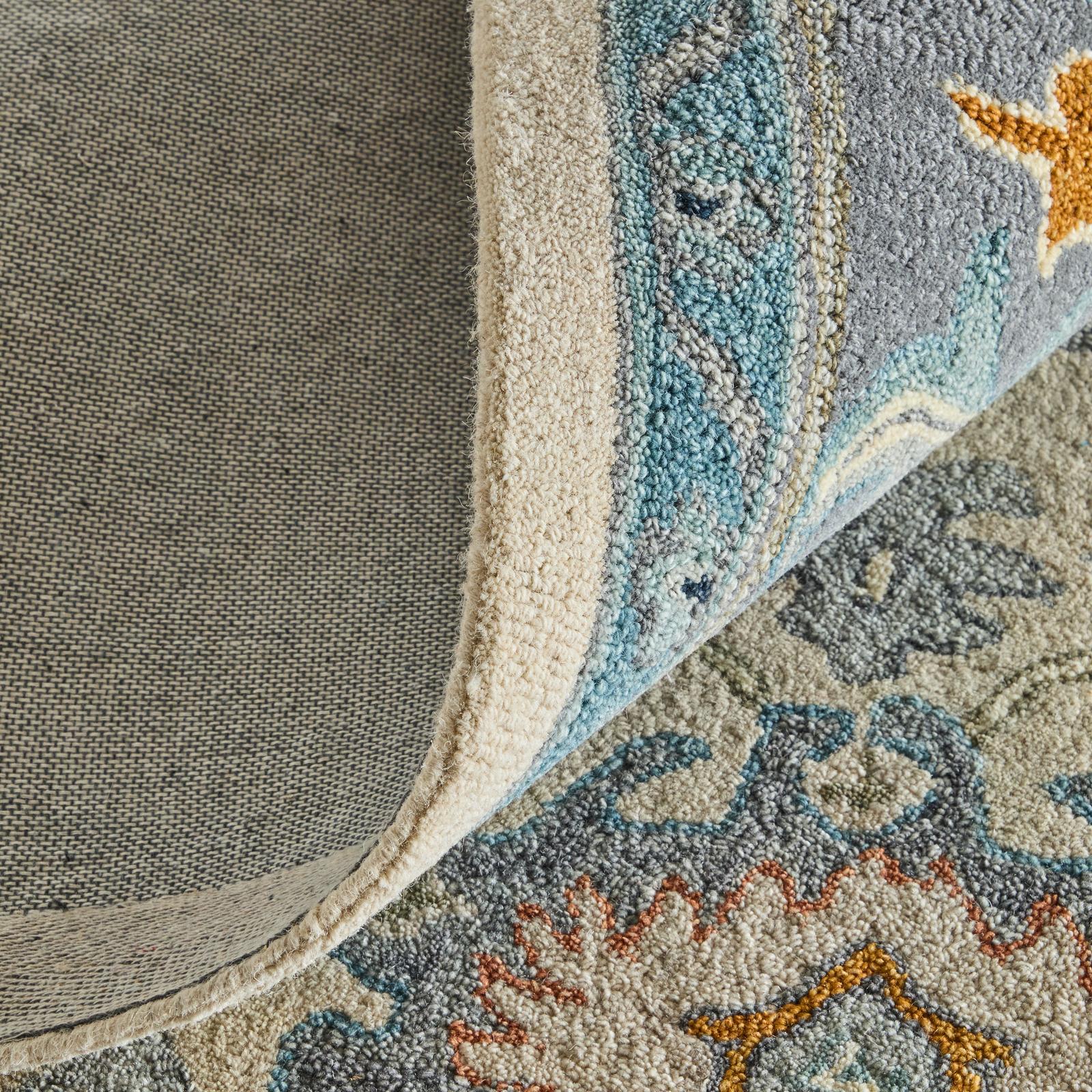 Feizy Springfield 8A46F Traditional Floral & Botanical Rug in Blue/Gray/Ivory