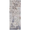 Feizy Laina 39GHF Transitional Abstract in Ivory/Gray/Blue