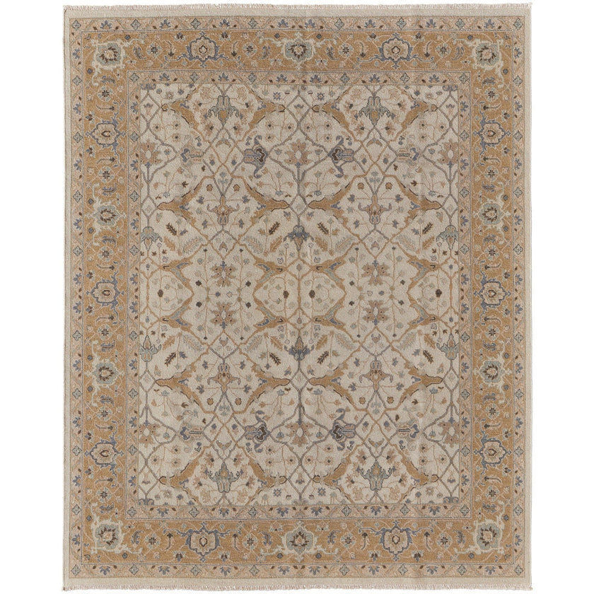 Feizy Corbitt 0611F Traditional Oriental in Ivory/Gold