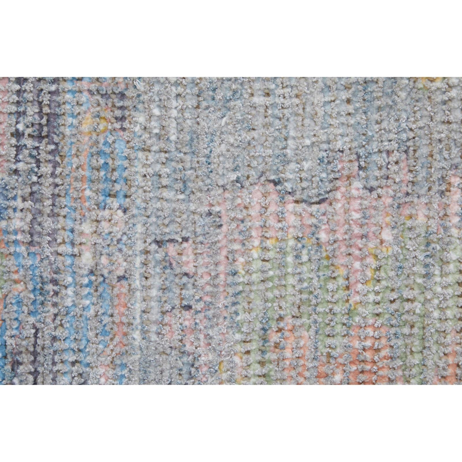 Feizy Caldwell 8979F Transitional Floral & Botanical Rug in Blue/Yellow/Orange