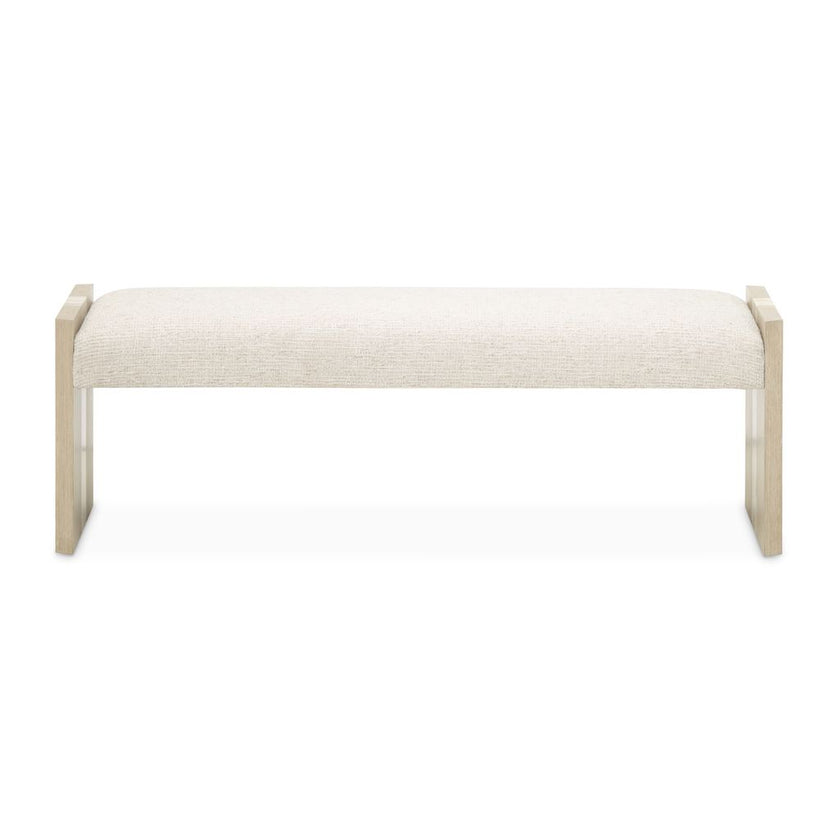 Michael Amini Lotus Bay Bench - Sand