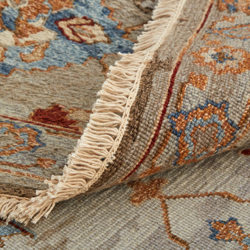 Feizy Leylan 0583F Transitional Floral & Botanical in Brown/Tan/Gray