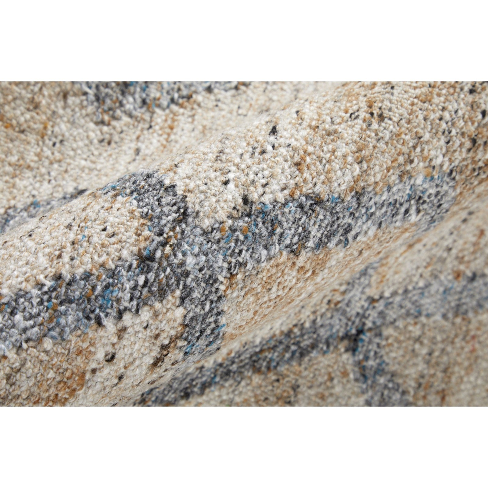 Feizy Beckett 0771F Transitional Trellis & Lattice in Gray/Ivory/Tan