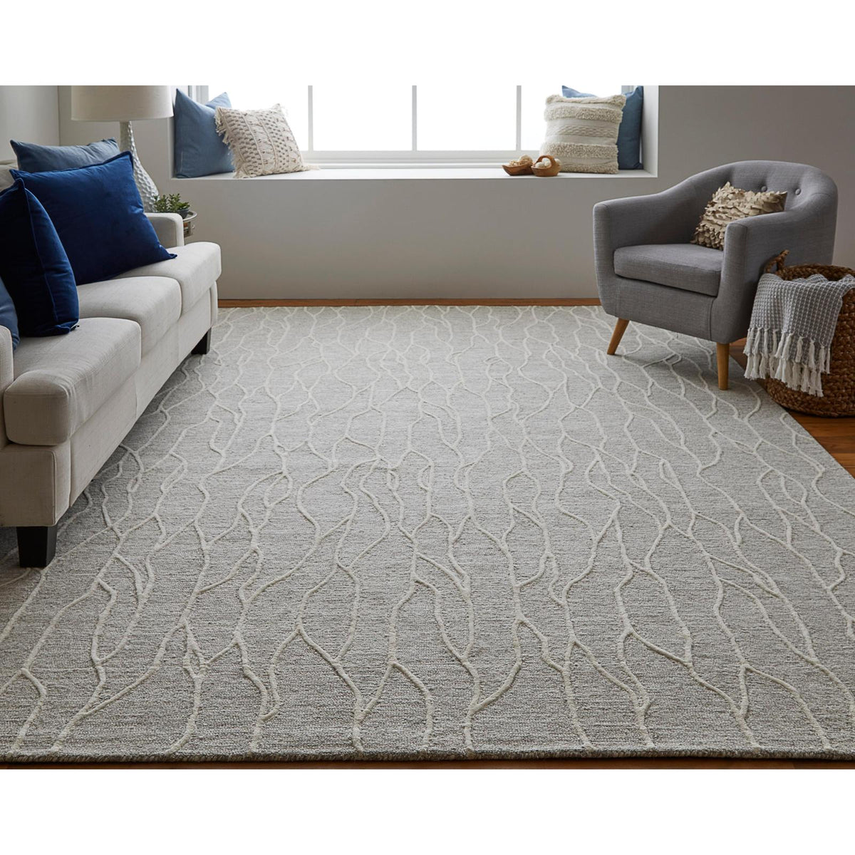 Feizy Enzo 8734F Transitional Abstract Rug