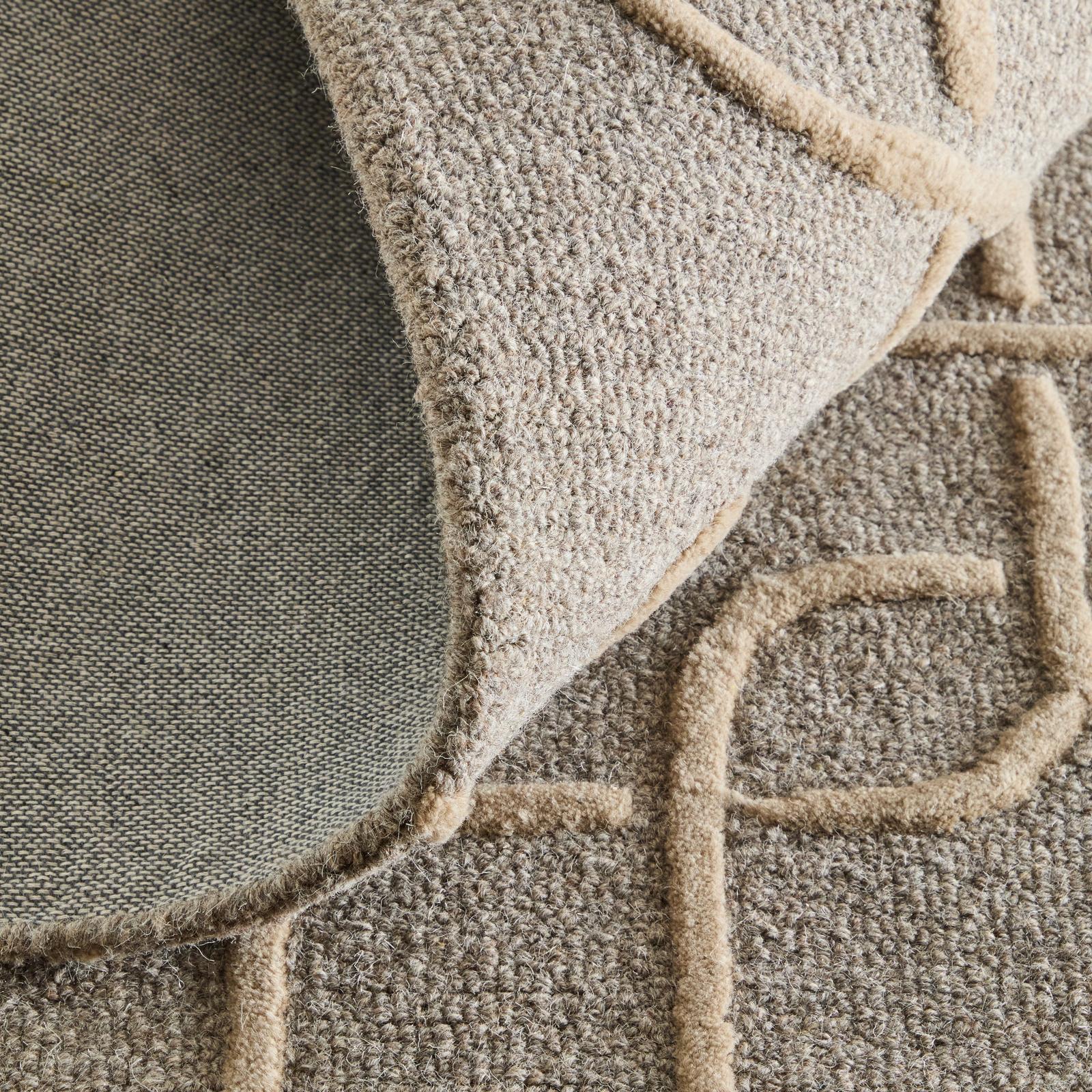 Feizy Kimball 8A35F Transitional Trellis & Lattice Rug in Gray/Taupe/Tan