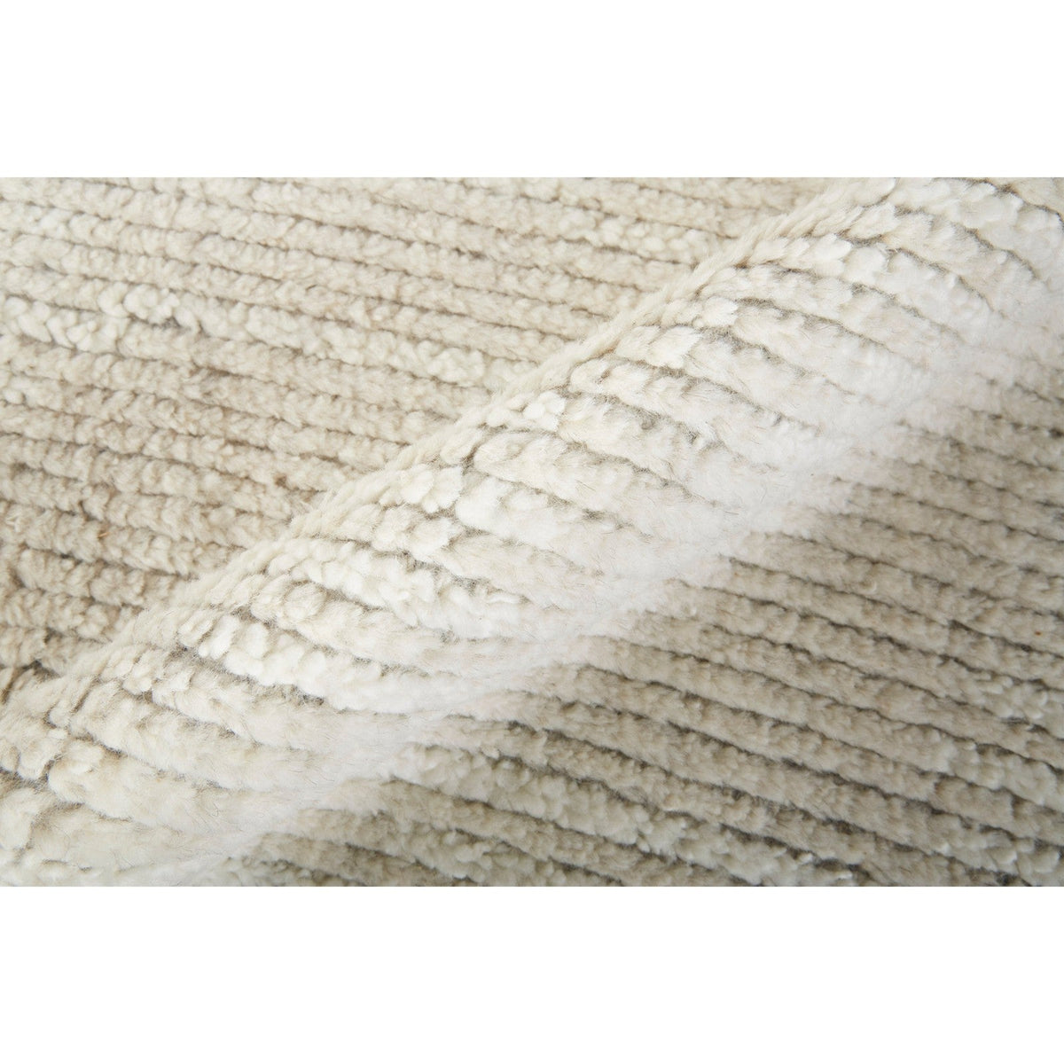 Feizy Alford 6922F Modern Solid in Ivory/Tan