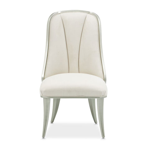 Michael Amini Penthouse Dining Side Chair - Ash Gray - Set of 2