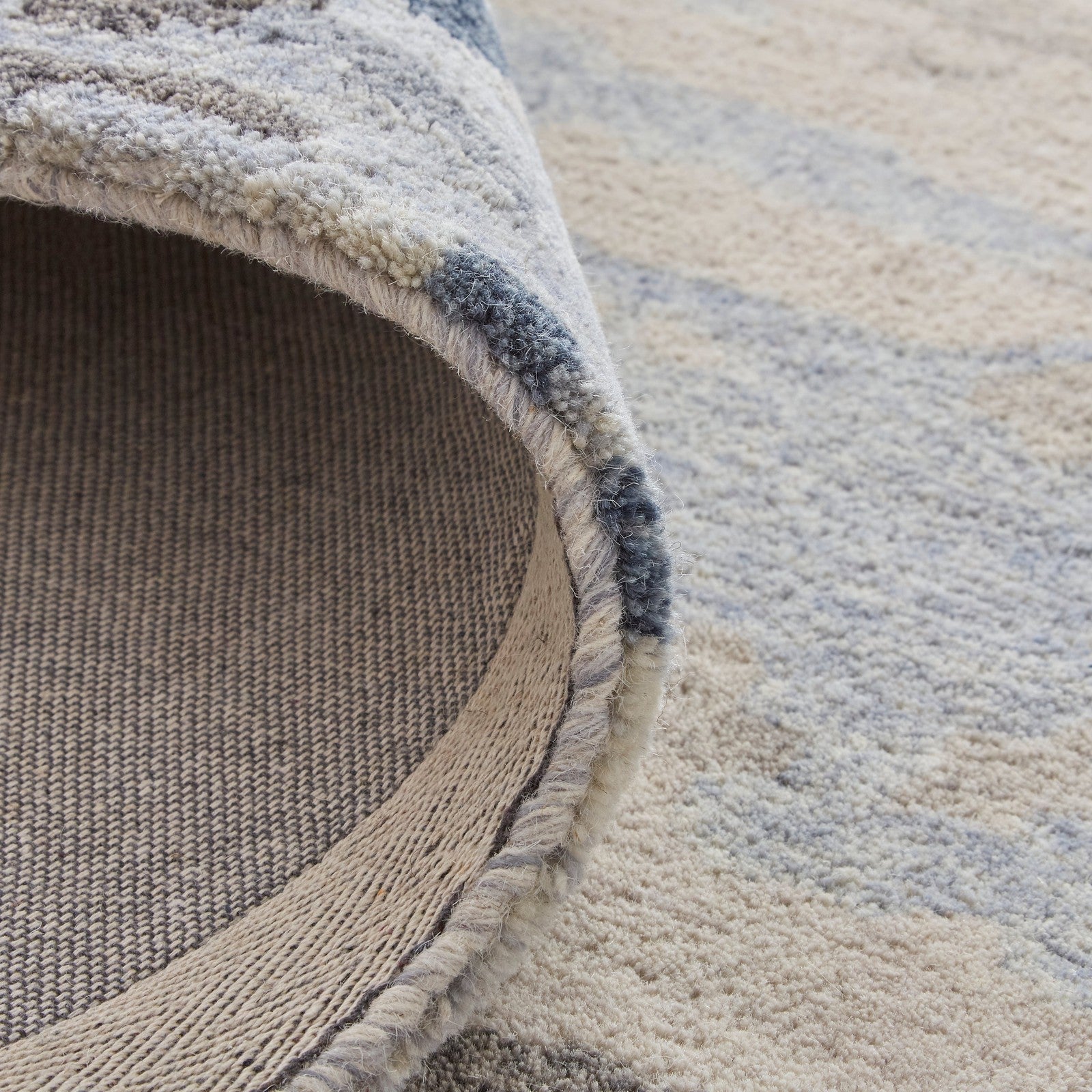 Feizy Everley 8647F Modern Abstract in Blue/Gray/Ivory