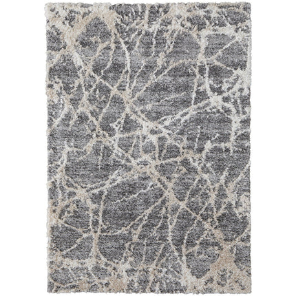 Feizy Mynka 39IDF Transitional Abstract in Gray/Ivory
