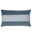 Eastern Accents Penelope Geometric Denim Decorative Pillow