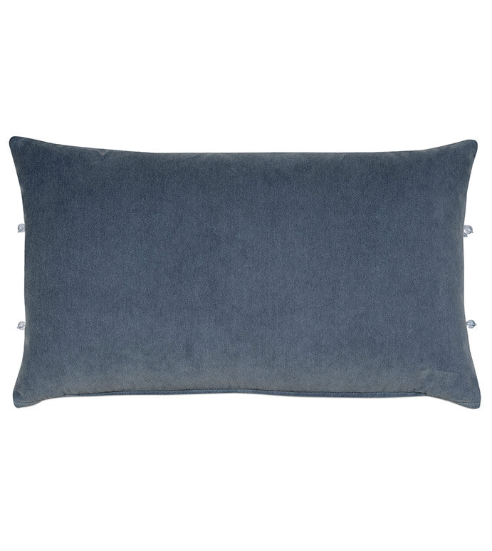 Eastern Accents Penelope Geometric Denim Decorative Pillow