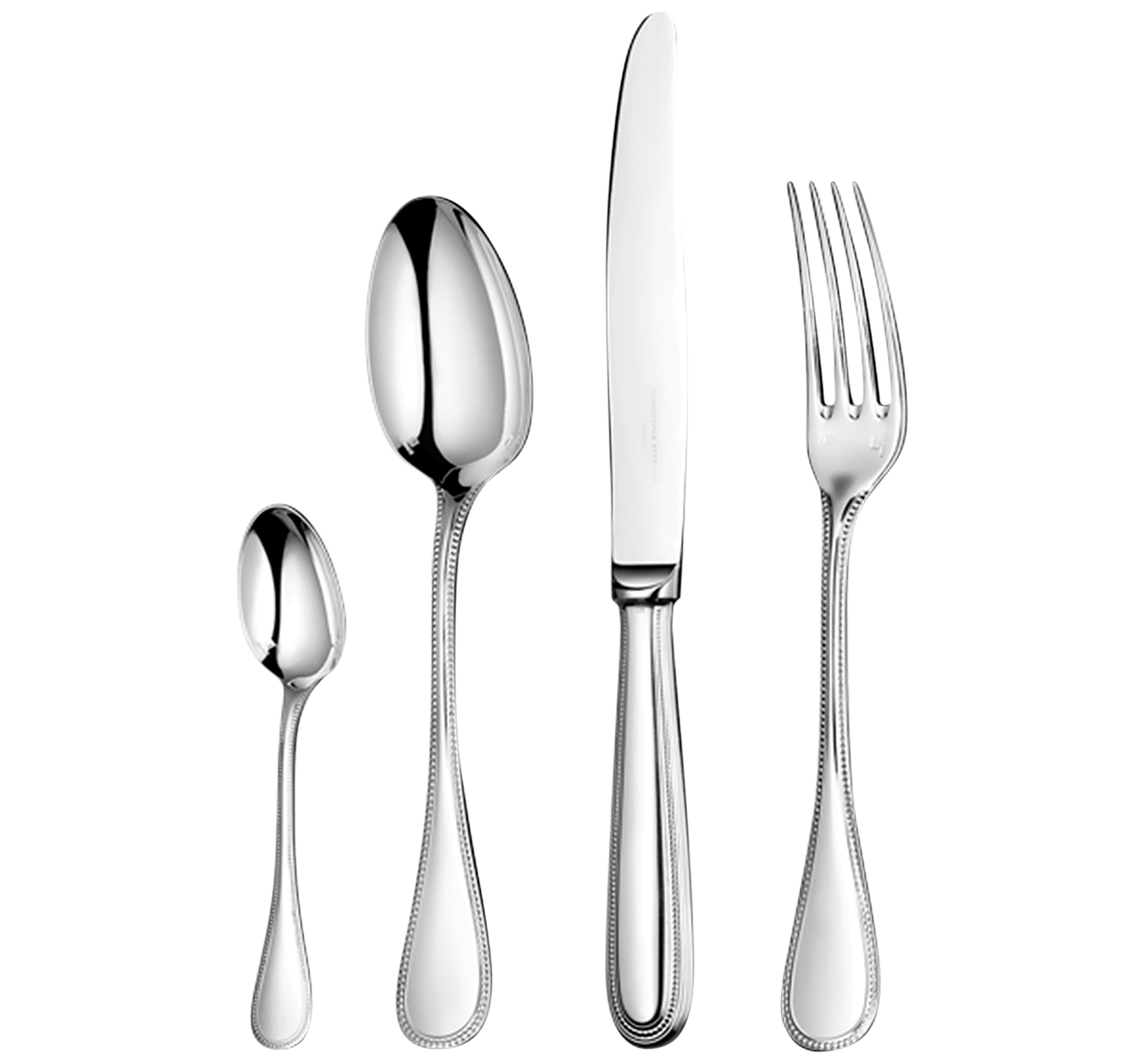 Christofle Perles Silver Plated Cutlery Set