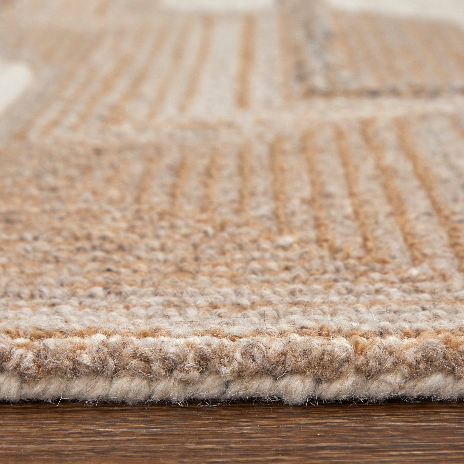 Feizy Pollock 8954F Modern Geometric in Ivory/Brown/Tan