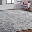 Feizy Conroe 6823F Modern Abstract in Blue/Gray