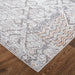 Feizy Francisco 39GGF Transitional Abstract in Ivory/Gray