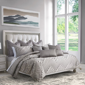 Michael Amini Peak View Comforter Set -  Taupe