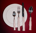 Christofle Pompon Silver Plated 4-Piece Place Setting