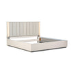 Michael Amini Pavira Bed with LED Lights - Stone