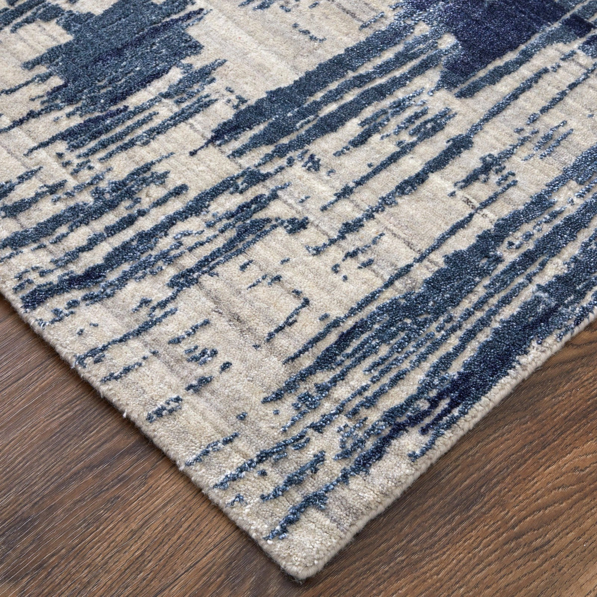 Feizy Eastfield 69AGF Modern Abstract in Blue/Ivory